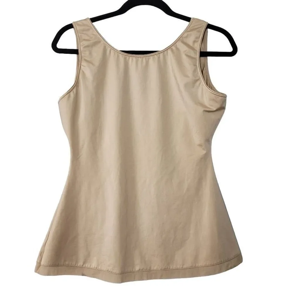 Spanx Simplicity Tank‎ Top Sz 1X Nude Cream Sleeveless Sculpting Shapewear